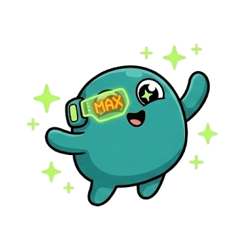 Mochi celebrating a level up